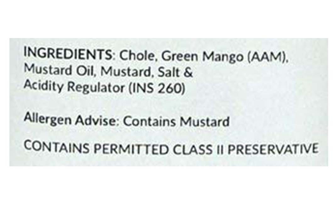 Arko's Chole Aam Achaar    Glass Jar  200 grams